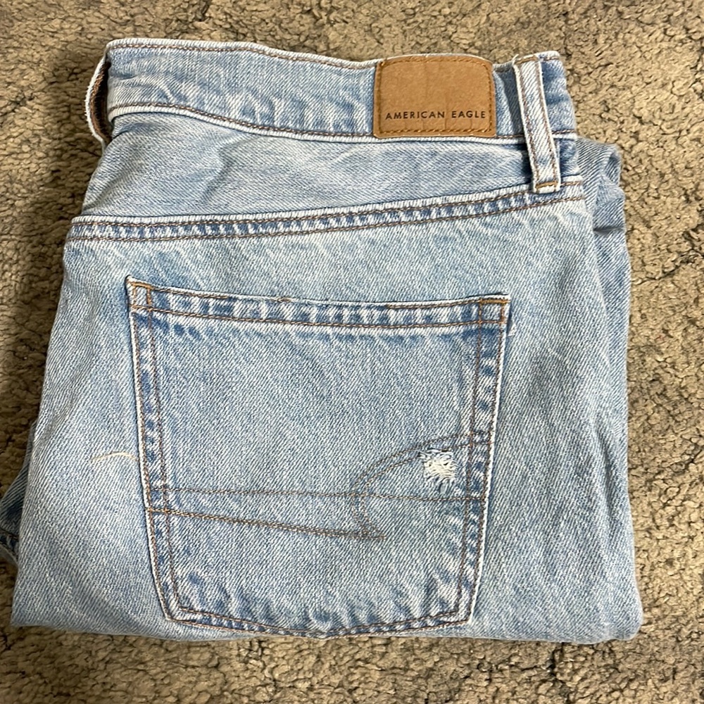 American eagle jeans! Size 10 in the waist and regular in length!